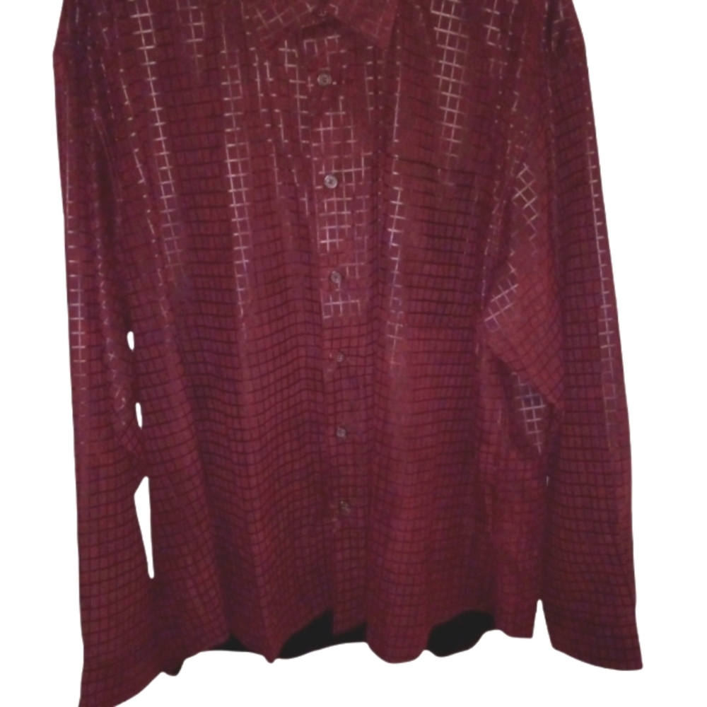 Firethorn Silver SZ XL  burgundy dress shirt